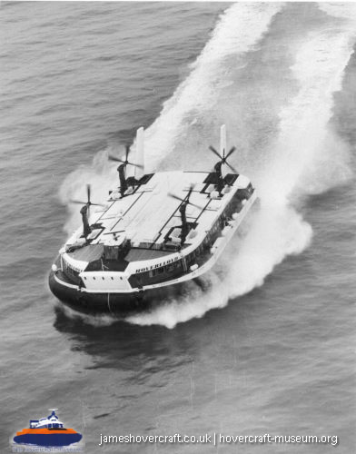 SRN4 Sir Christopher (GH-2008) with Hoverlloyd -  (credit: The <a href='http://www.hovercraft-museum.org/' target='_blank'>Hovercraft Museum Trust</a>).